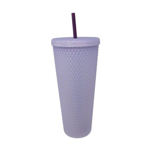 Starbucks 2021 Holiday Icy Lilac Bling Studded Cold Cup Tumbler 24oz Pastel - Picture 4 of 8